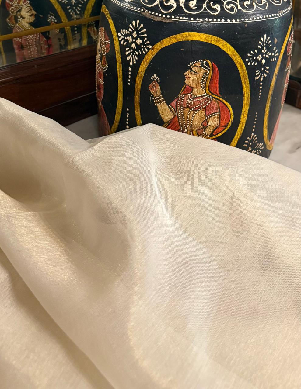 Dyeable Chanderi tissue ( 50 Inches Width )