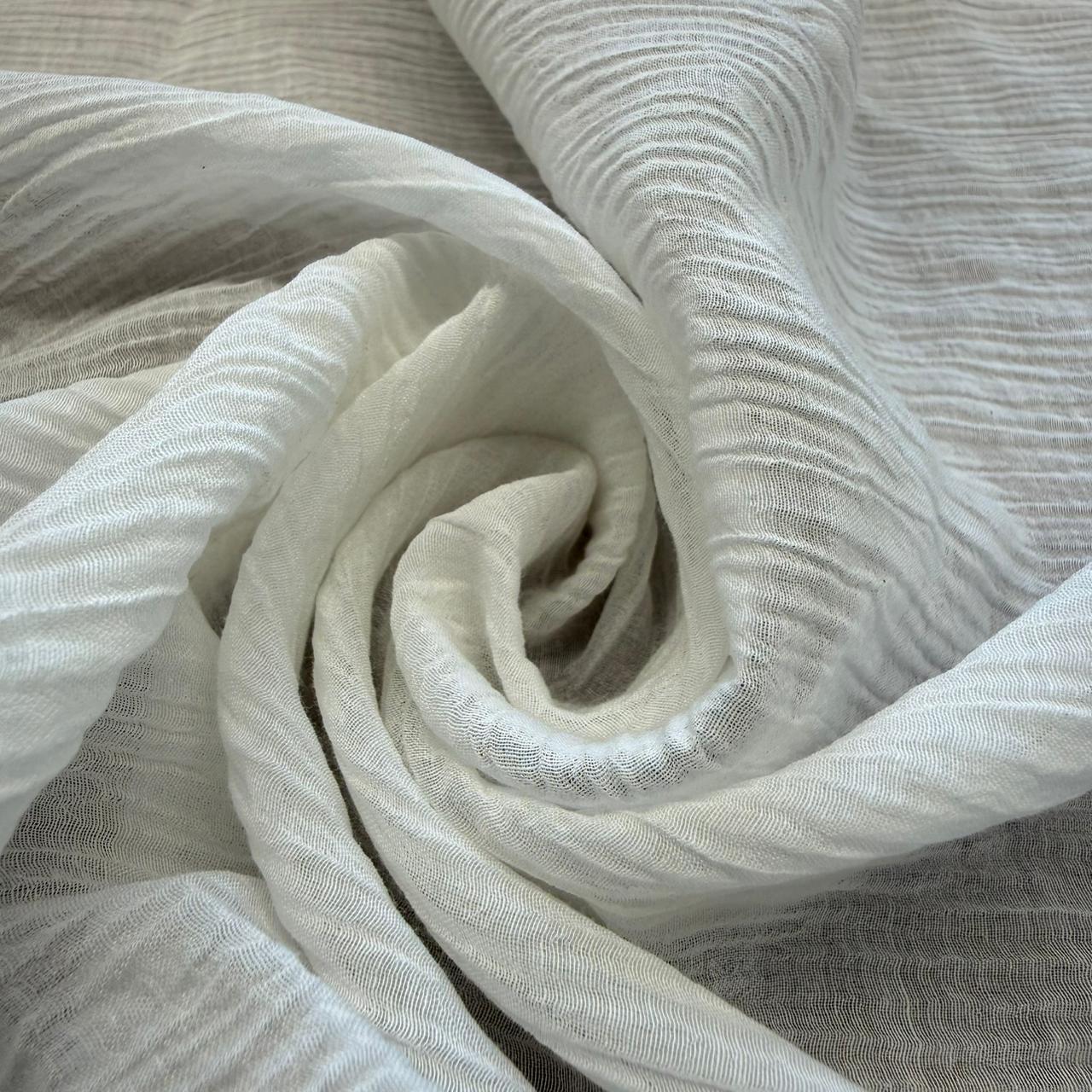 Dyeable Glass Crush Chanderi ( 44 Inches Width )