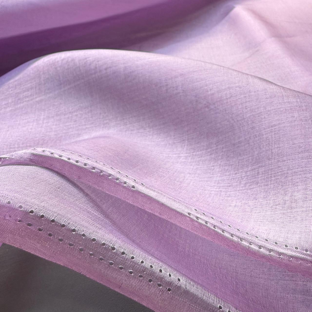 Dyed Lavender Pure Tussar available in 44 Inches Width