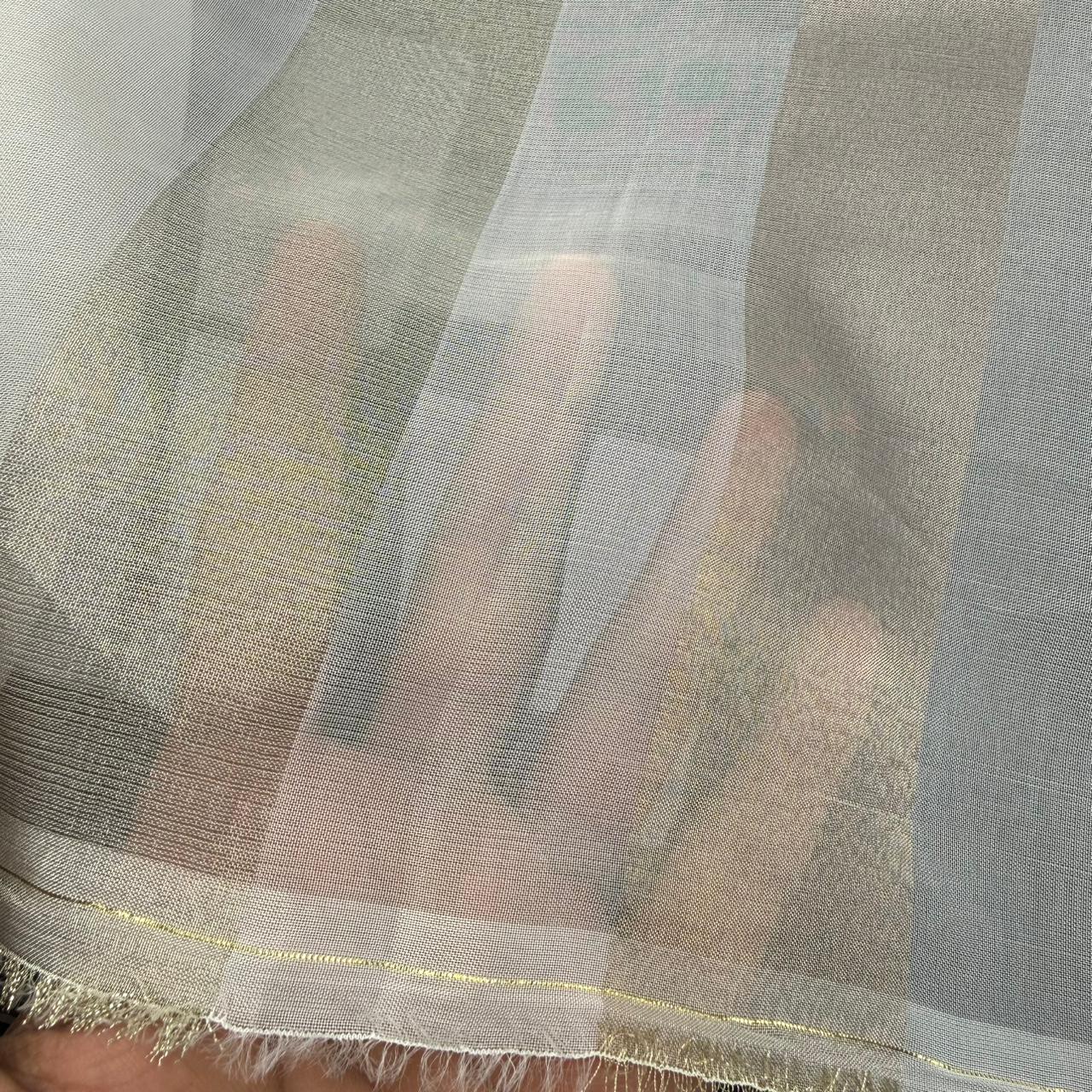 Dyeable Glass Organza Pattern ( 36 Inches Width )