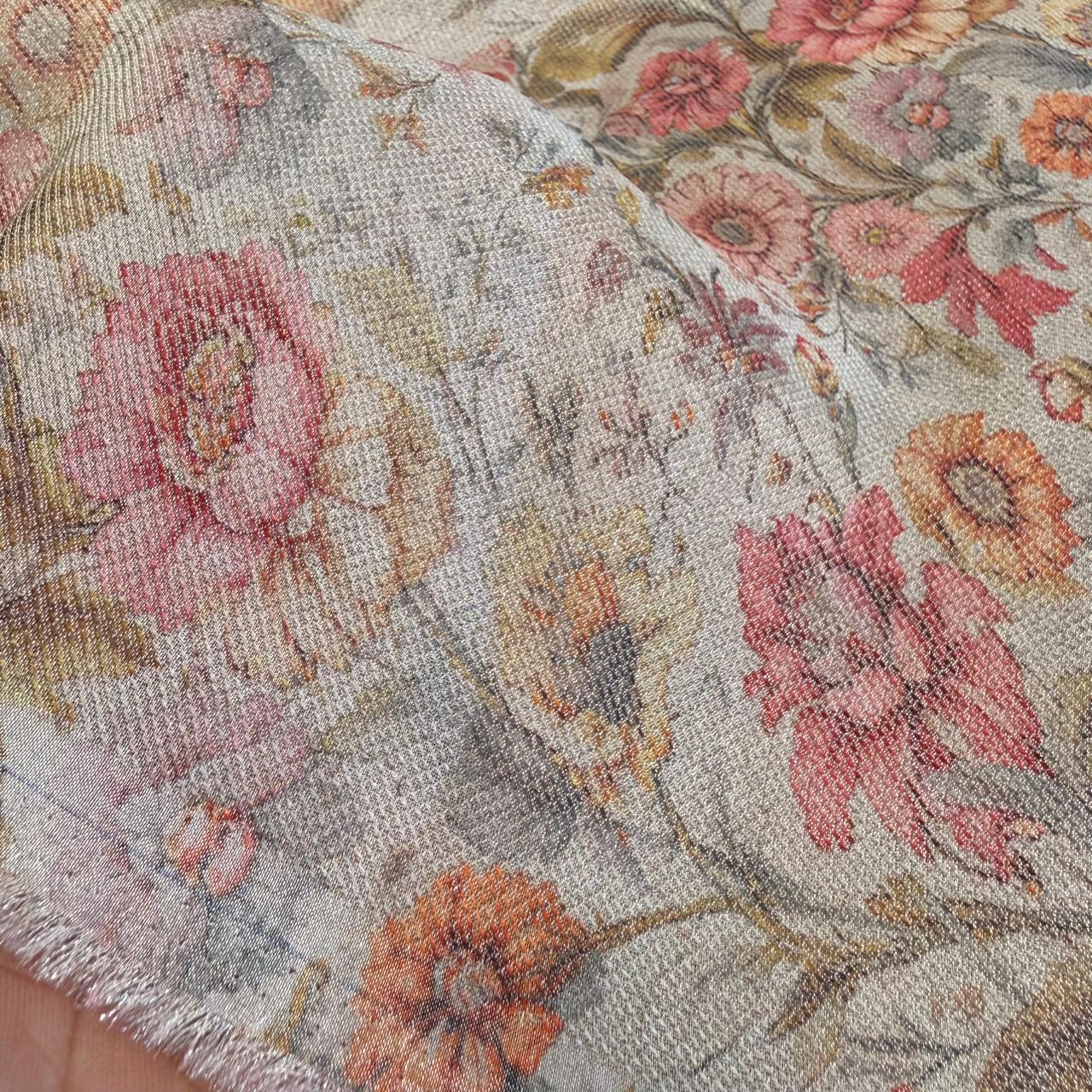 Printed Jasmine tissue available in 44" width