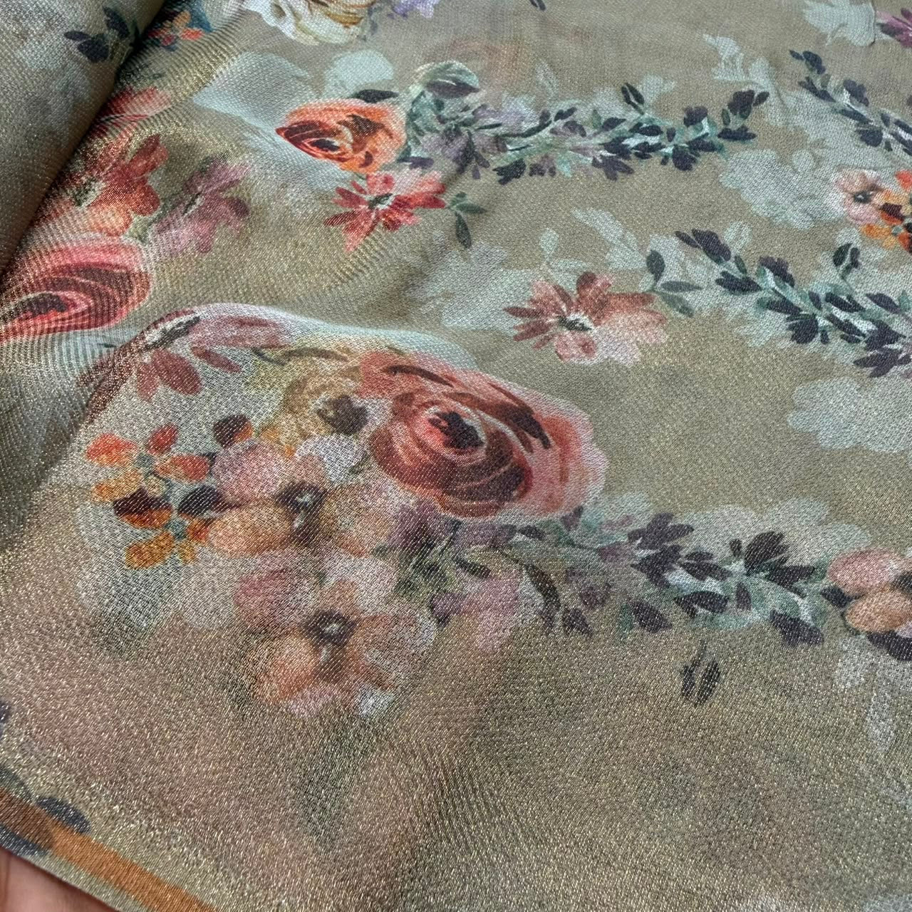 Printed Zul tissue Dupatta available in 36" width