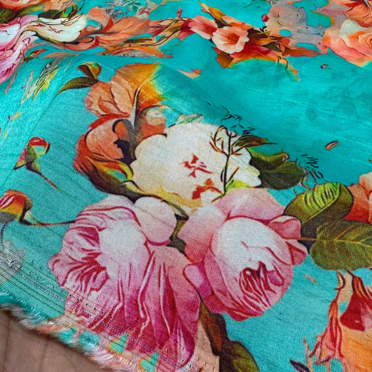 Printed Bemberg Russian available in 44" width