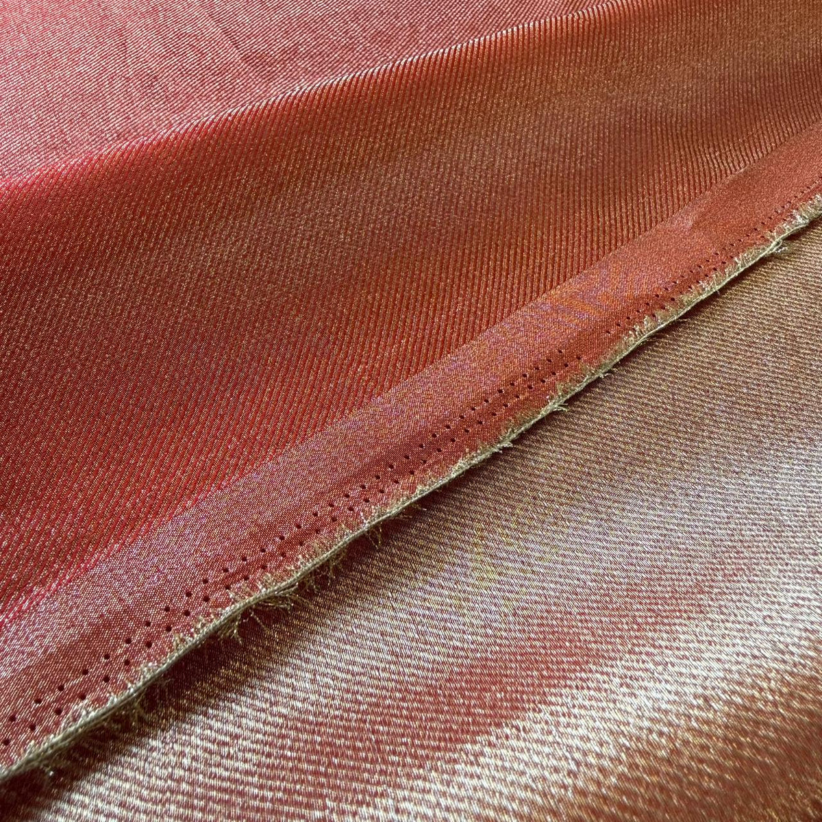 Ruby Red Kanjivaram twill available in 44" width