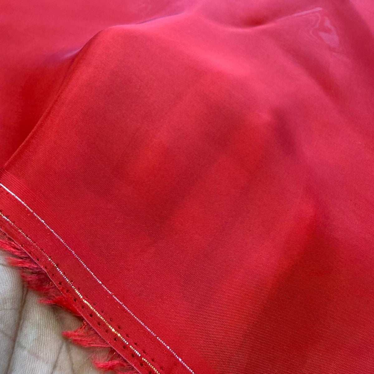 Ruby Red Glass Organza available in 44" width