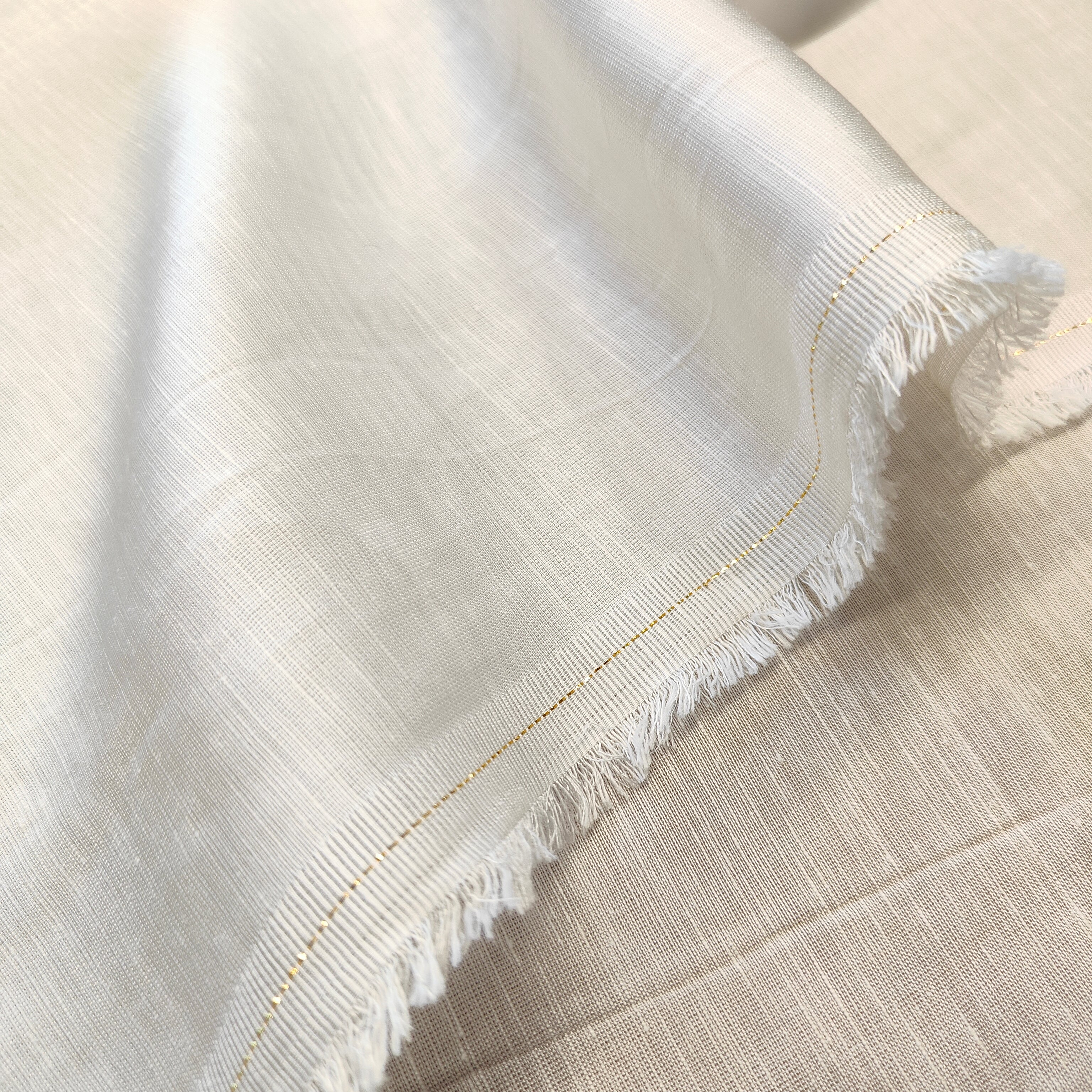 Dyeable Viscose Linen Satin ( 44 Inches Width )