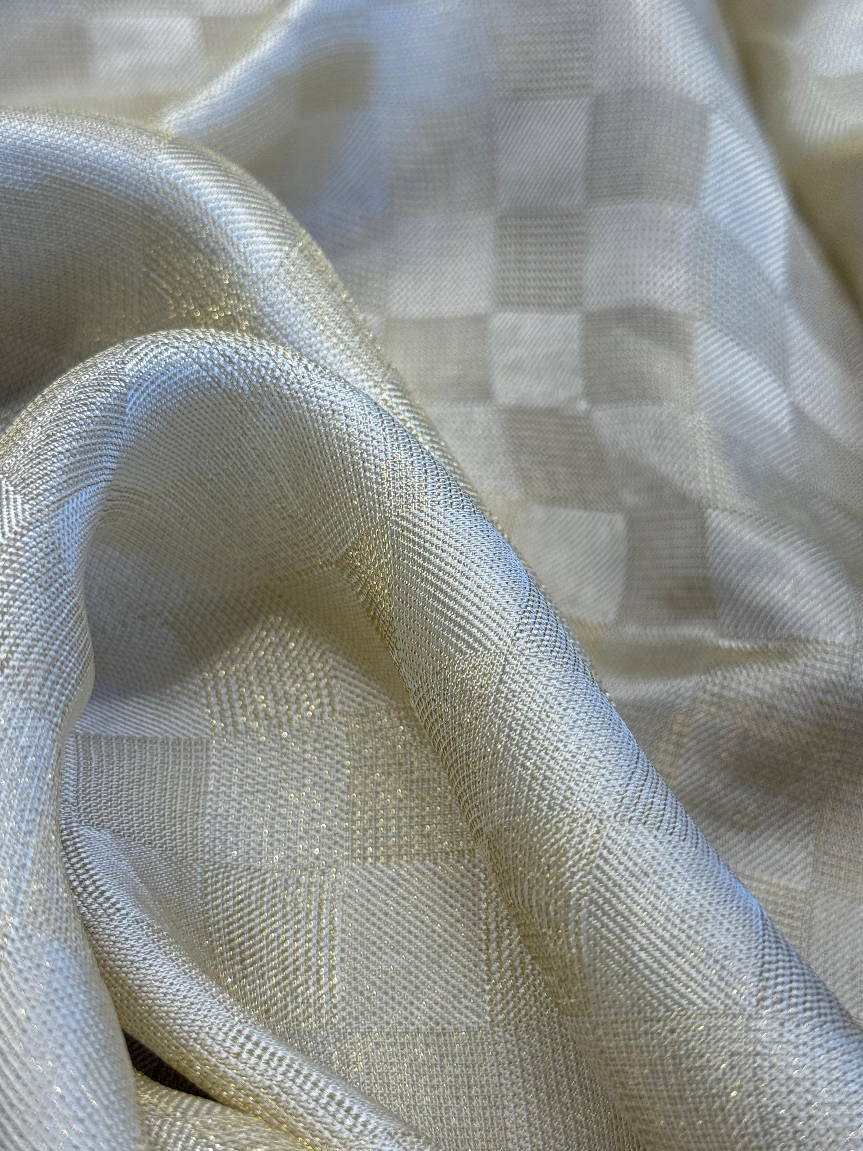 Dyeable  Navrang Checks ( 44 Inches Width )