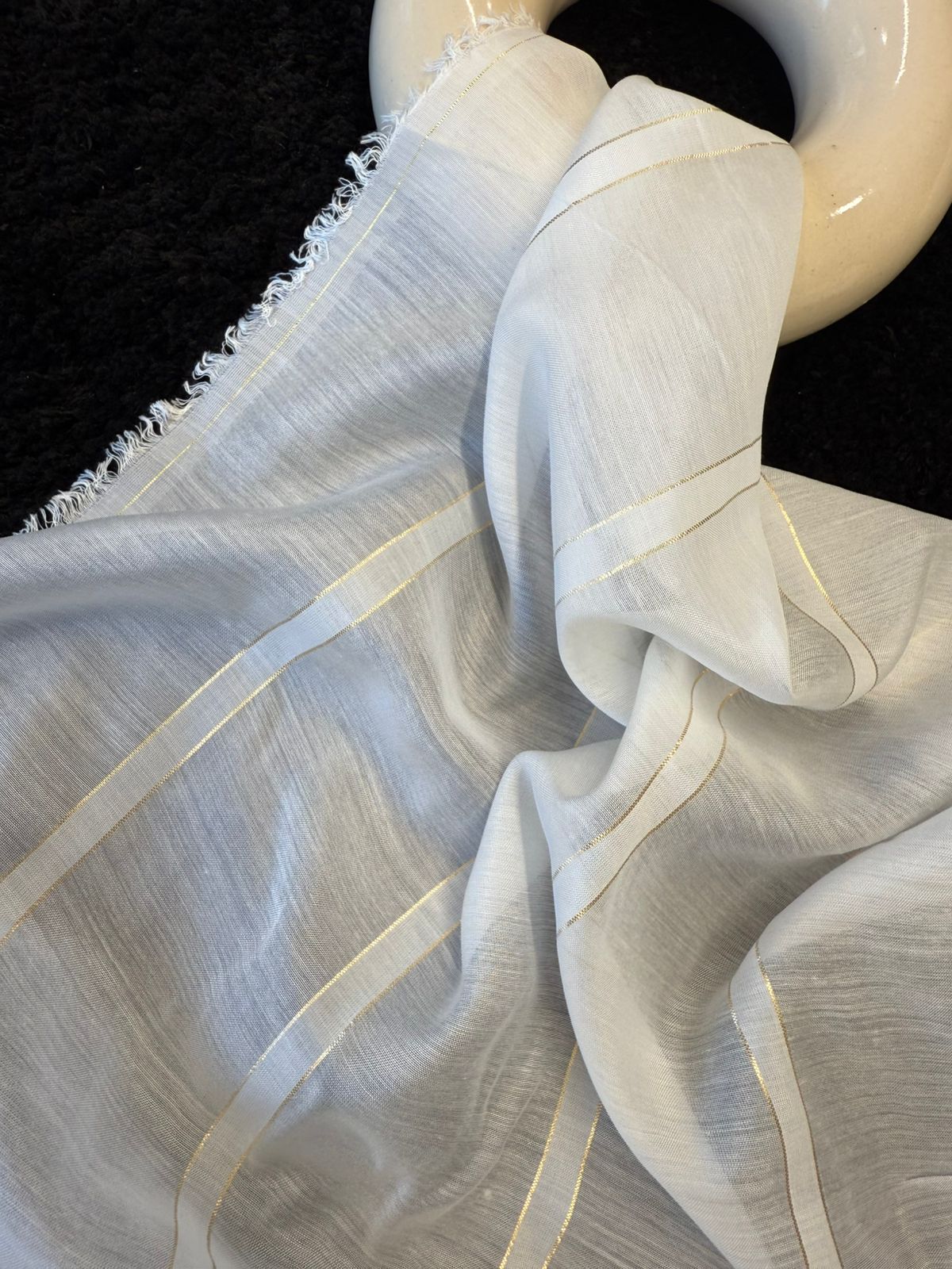 Dyeable Bemberg  Mul Mul Satin Patti ( 36 Inches Width )