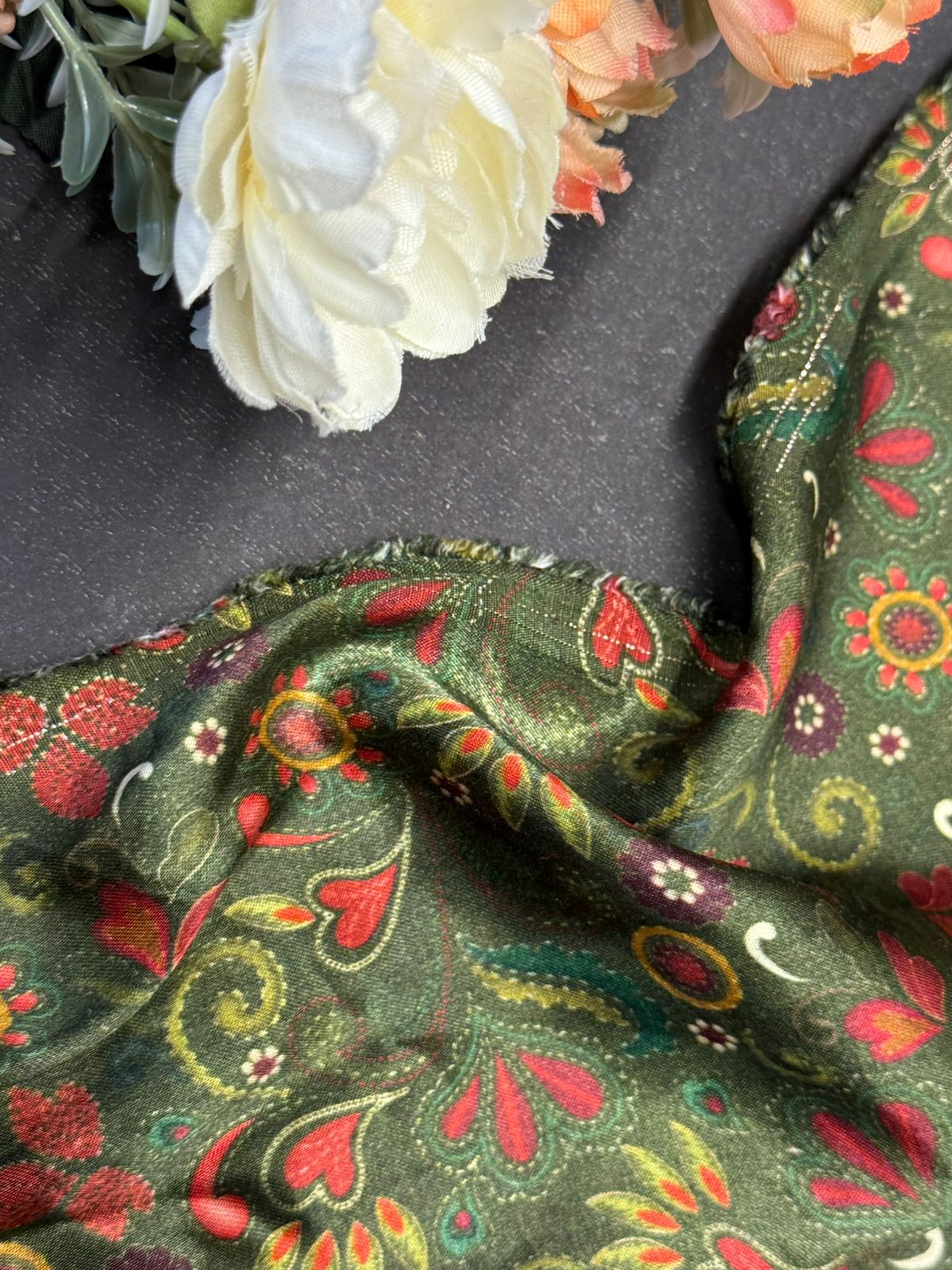 Printed Gajji Silk  ( 44" Inches Width )