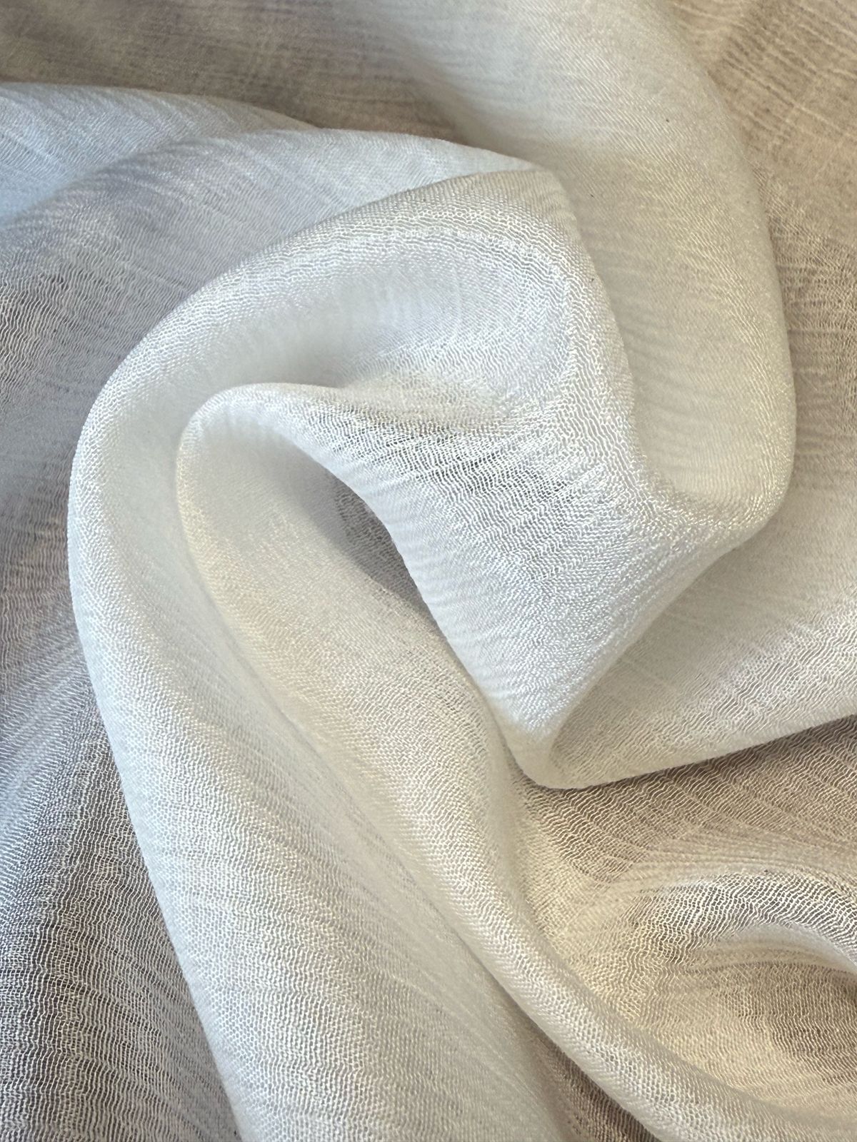 Dyeable  Viscose Crush Maslin( 44 Inches Width )