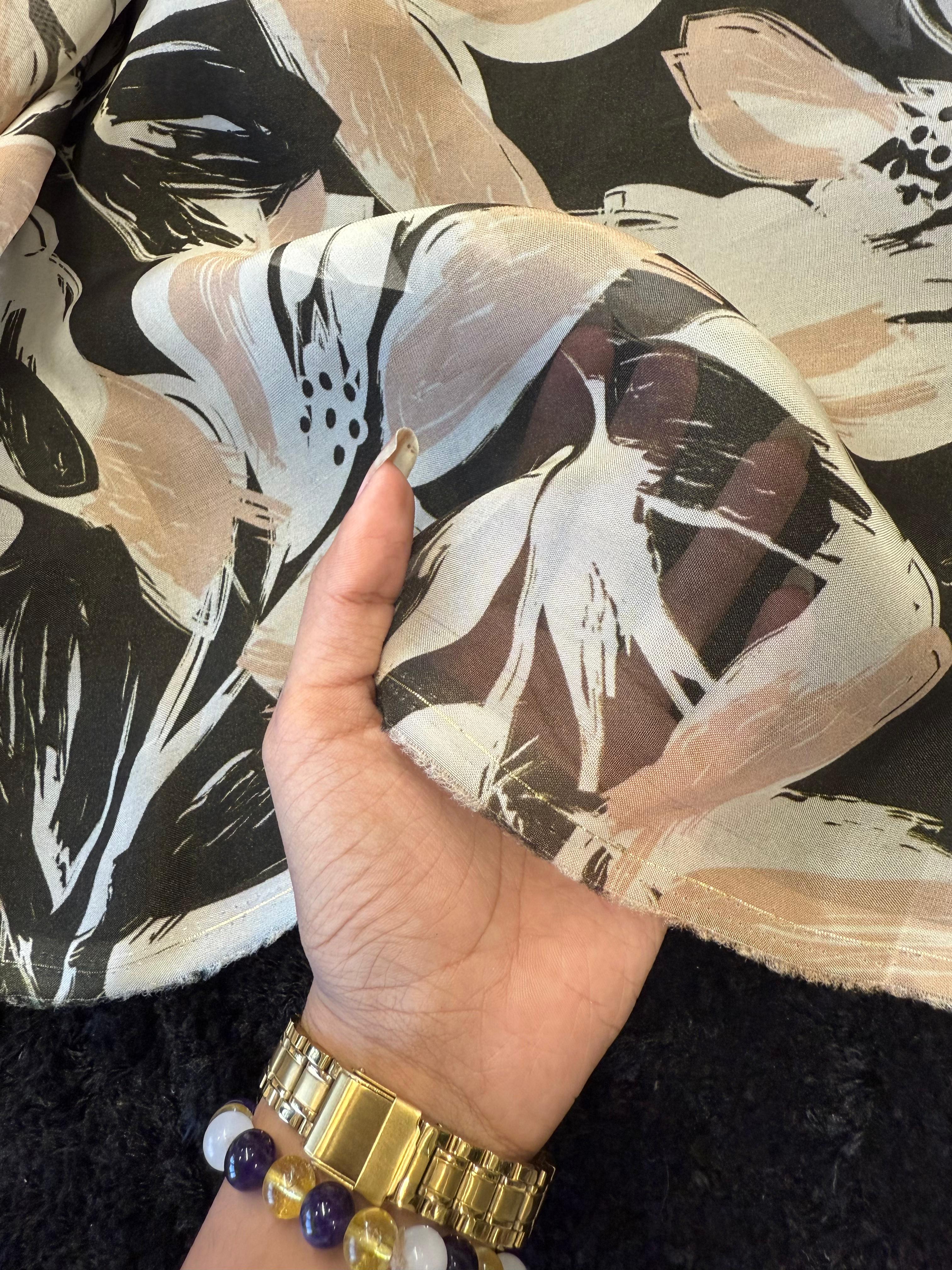 Printed  Organza  ( 44" Inches Width )