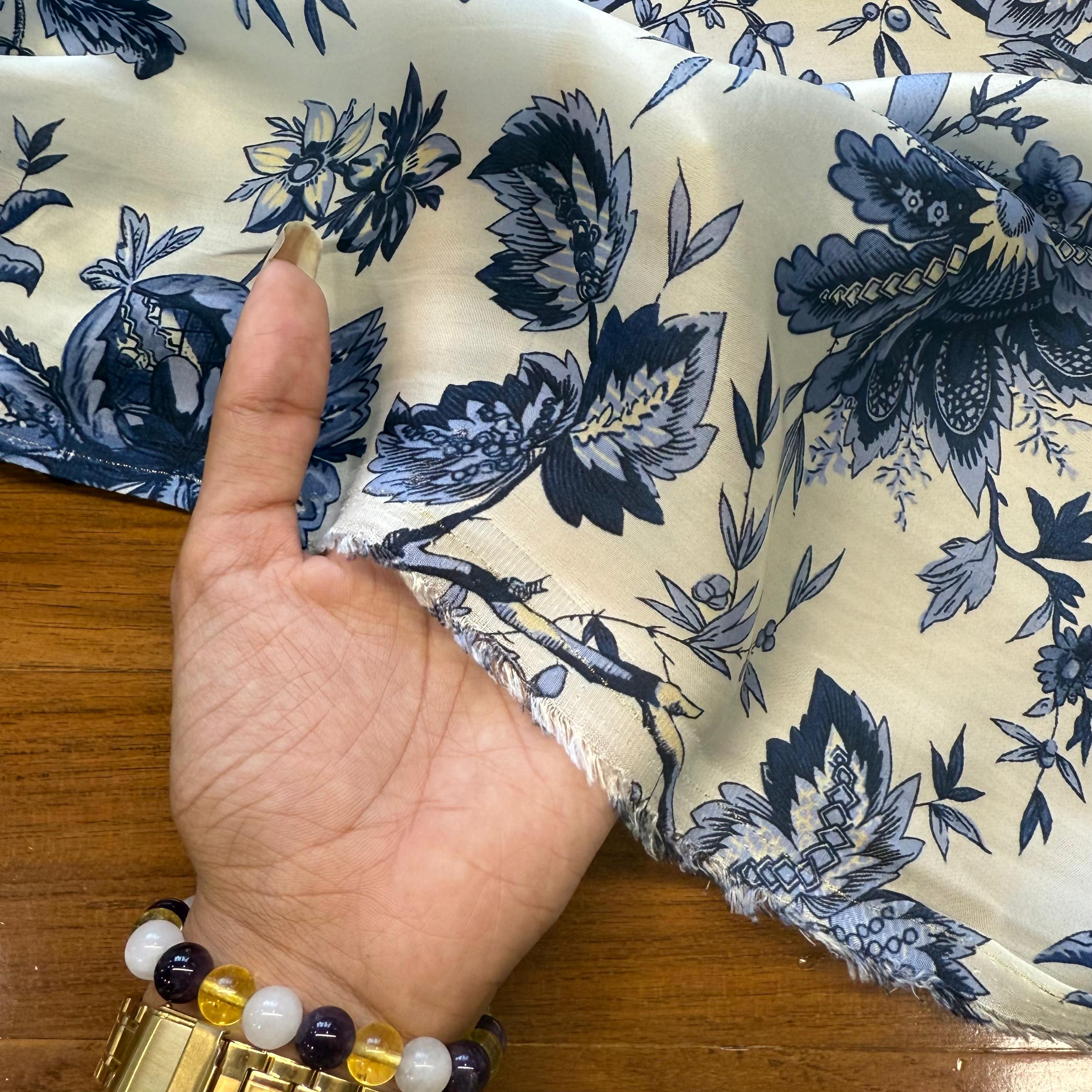 Printed   Bemberg Satin   ( 44" Inches Width )