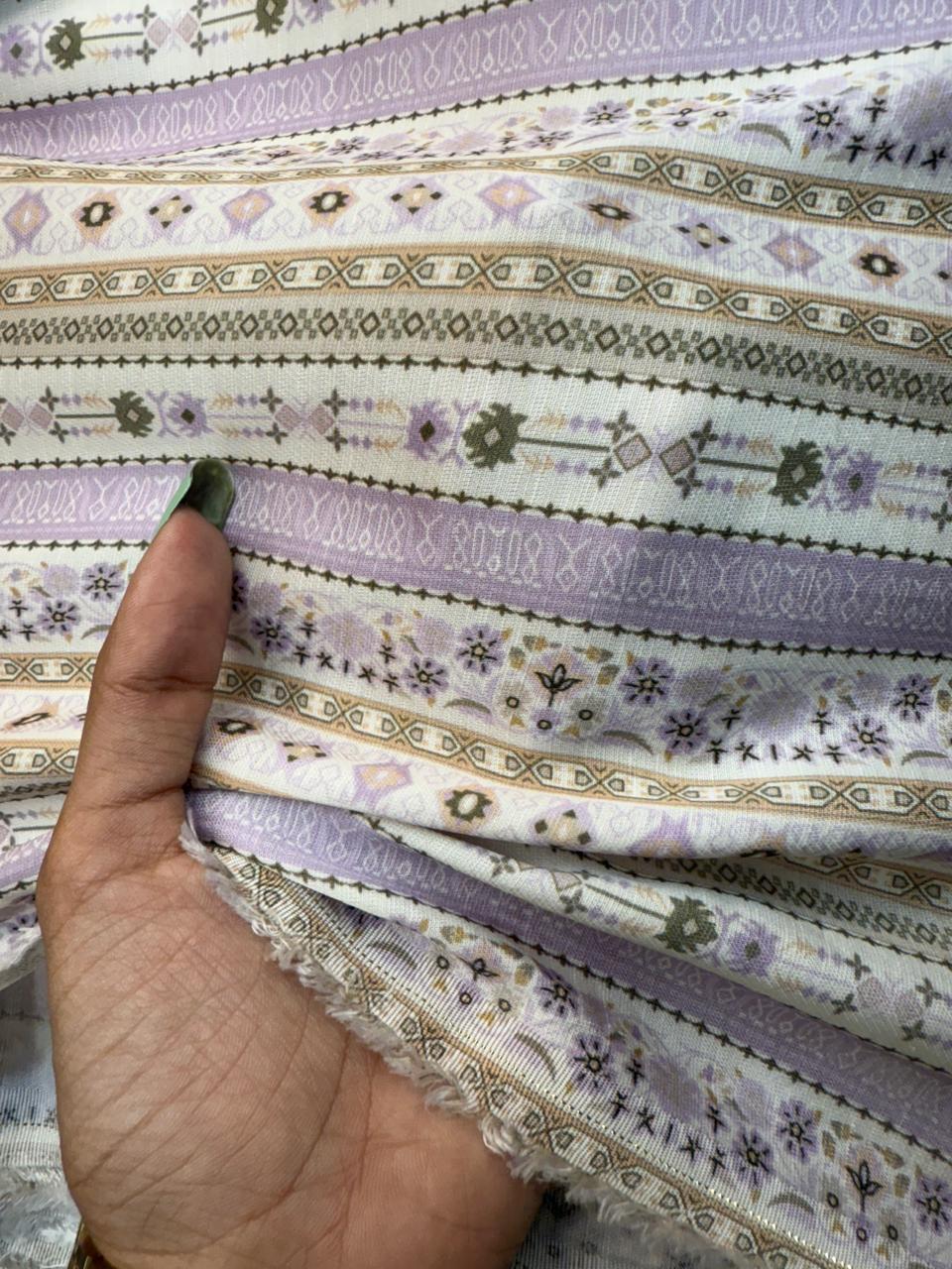 Printed Linen Satin  ( 44" Inches Width )